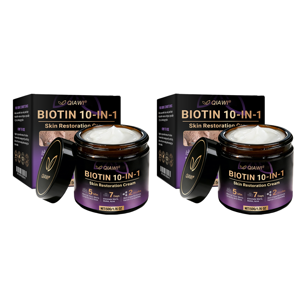 Made and Shipped from USA 🍁 QIAWI® Biotin 10-in-1 Skin Restoration Cream – Last Day Promotion: 75% OFF
