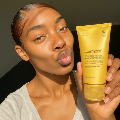 Medicube Turmeric Overnight Wrapping Peel Off Mask - Nourishes dull, uneven skin with hydrolyzed collagen for glowing skin and improved elasticity. Korean skincare