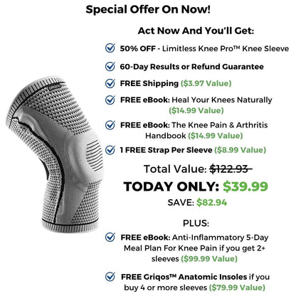 Instantly Relieve Knee Pain Without Surgery or Injections With The Limitless Knee Pro™