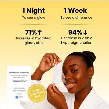 Medicube Turmeric Overnight Wrapping Peel Off Mask - Nourishes dull, uneven skin with hydrolyzed collagen for glowing skin and improved elasticity. Korean skincare