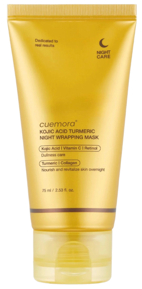 Medicube Turmeric Overnight Wrapping Peel Off Mask - Nourishes dull, uneven skin with hydrolyzed collagen for glowing skin and improved elasticity. Korean skincare